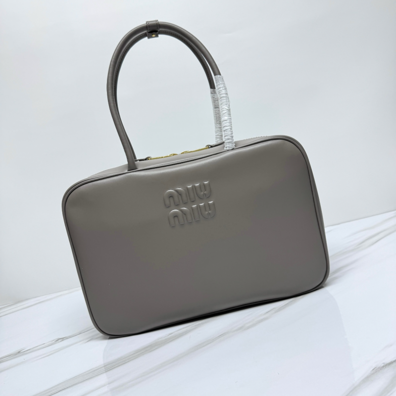 Miu Miu Leather Beau bag-Grey