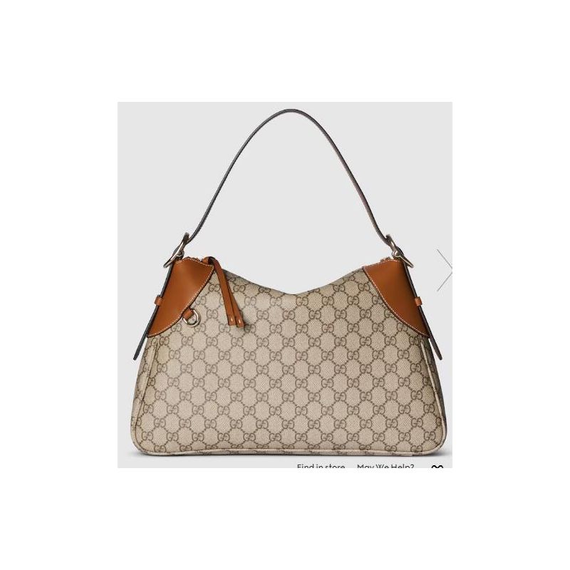 Gucci GG Emblem Meduim Shoulder Bag