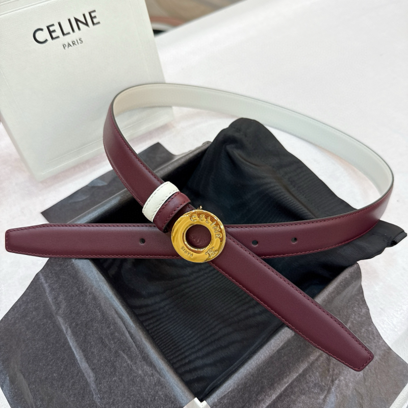 Celine Gürtel Disc Buckle Reversible belt 25mm