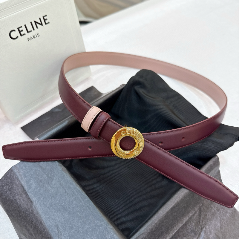 Celine Gürtel Disc Buckle Reversible belt 25mm