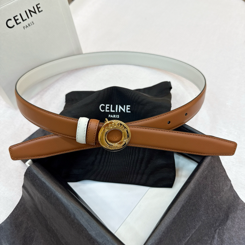 Celine Gürtel Disc Buckle Reversible belt 25mm
