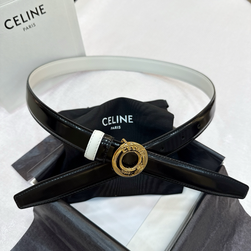 Celine Gürtel Disc Buckle Reversible belt 25mm