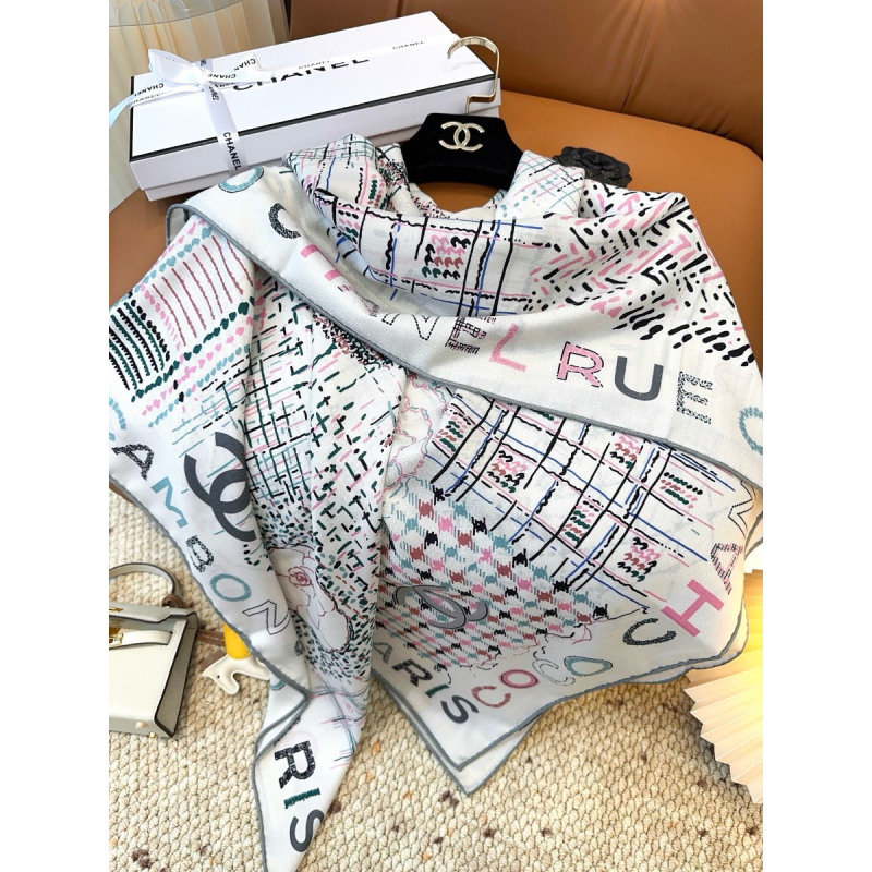 Chanel Seide und Wolle Schal