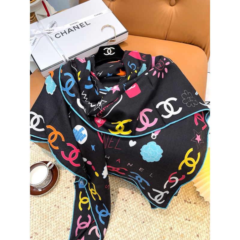 Chanel Seide und Wolle Schal