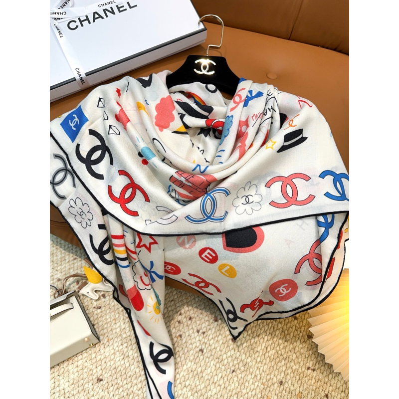 Chanel Seide und Wolle Schal