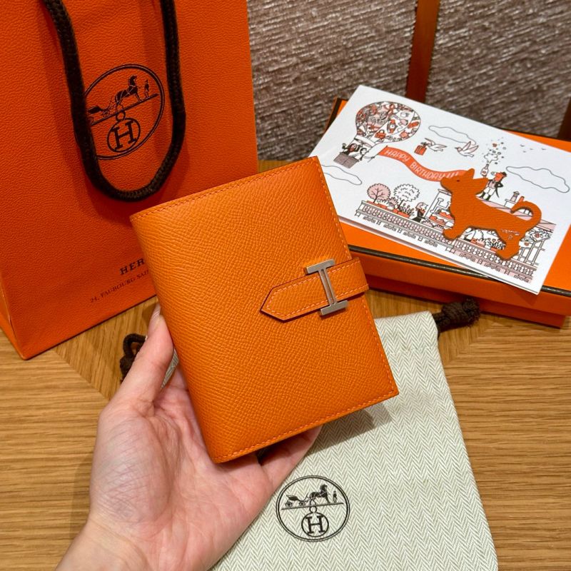 Hermes bearn Kompakte Brieftasche-Orange