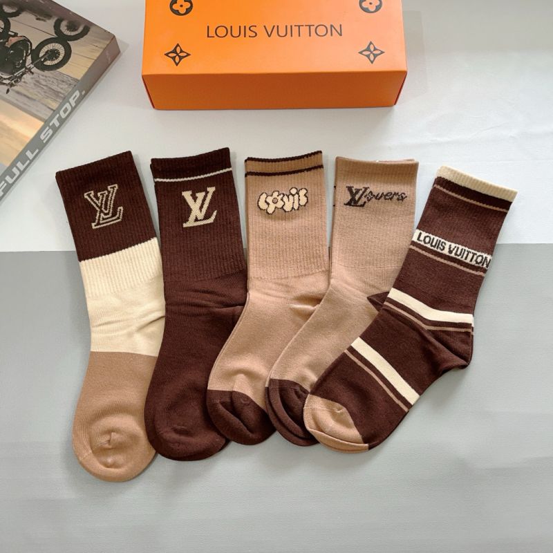 LV Socks ( 5 pairs)