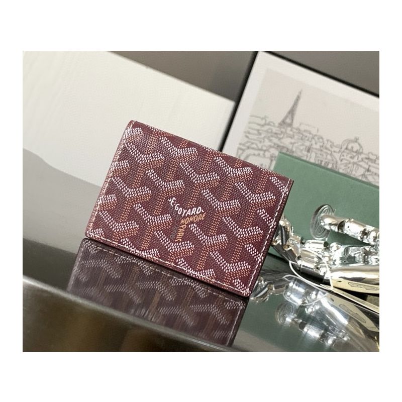 Goyard Malesherbes Card Wallet-Burgundy