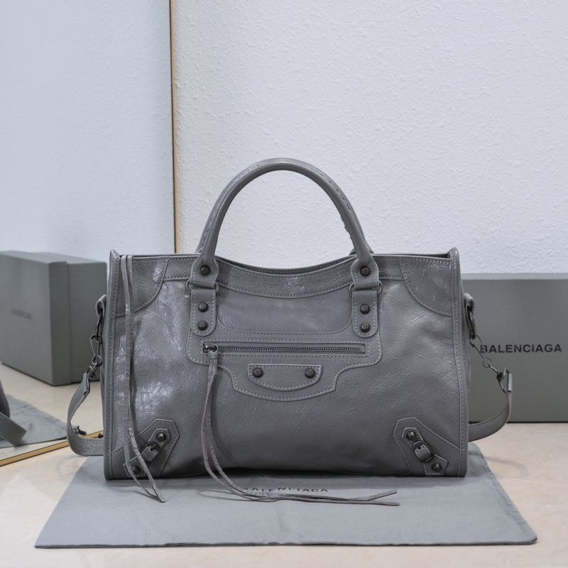 Balenciaga Le City mittlere Tasche-Dark grey