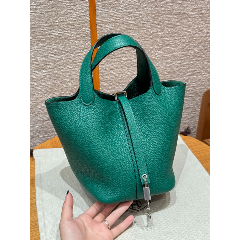 Hermes Tasche Picotin Lock 18/22-Vert Vertigo