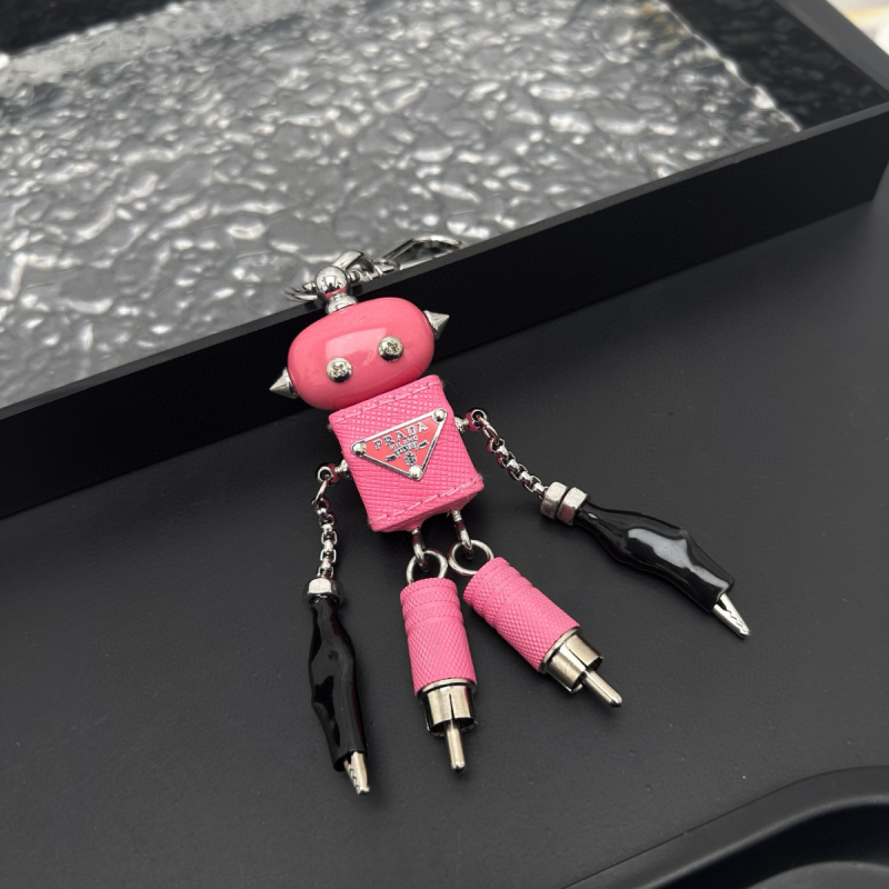 Prada Saffiano Leder Schlüsselhalter