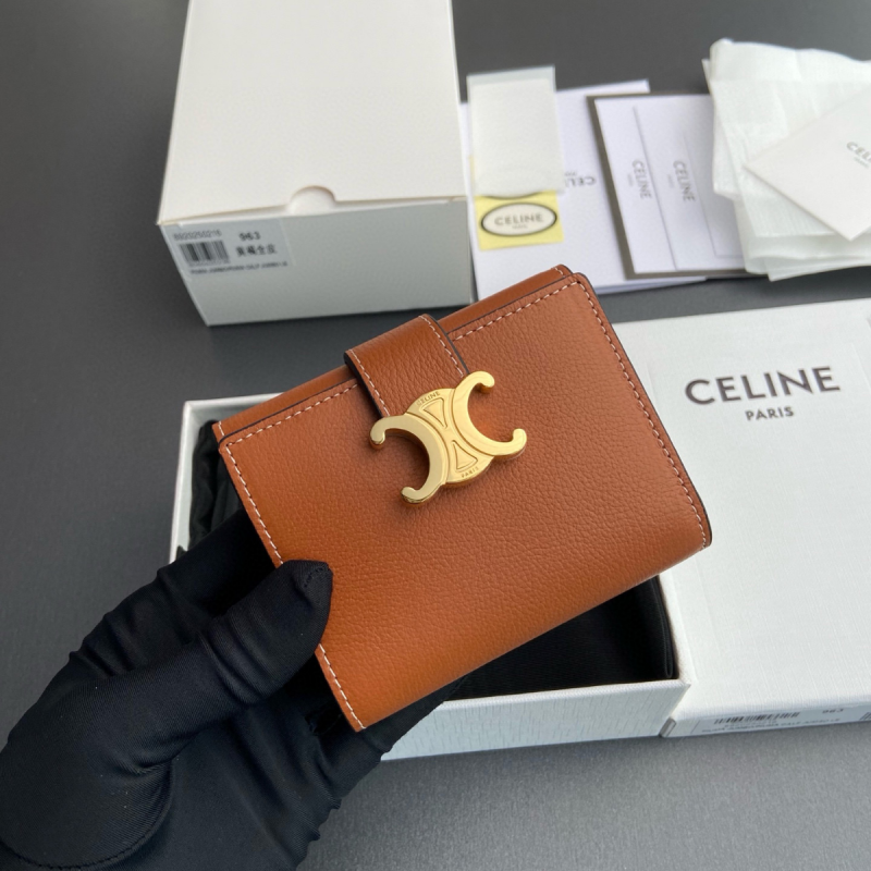 Celine kompakte Brieftasche-Brown