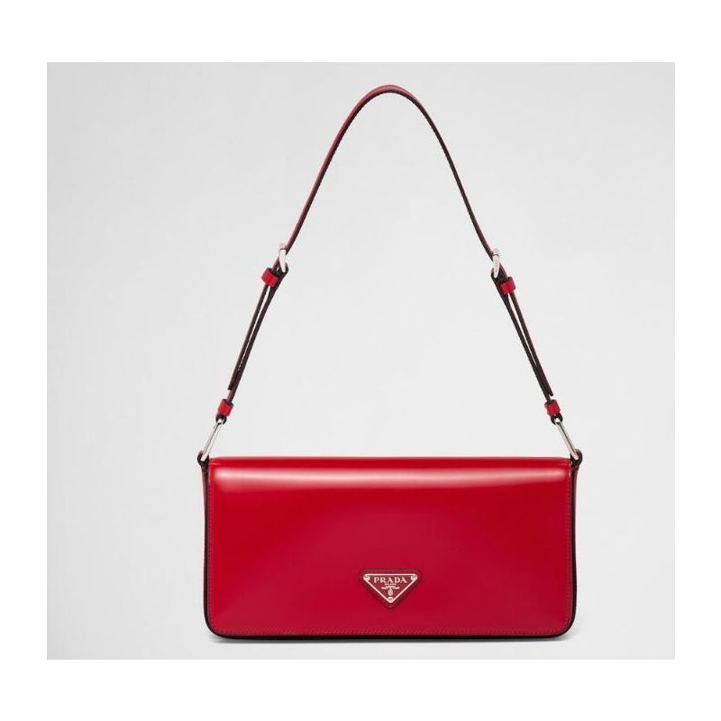 Brushed leather Prada Femme bag