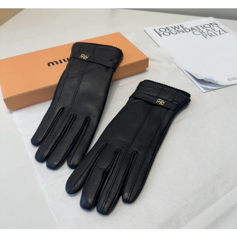 Miu Miu Lederhandschuhe