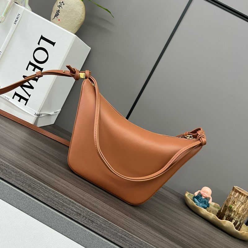 Loewe Mini Hammock Hobo in Classic Calfskin-Tan