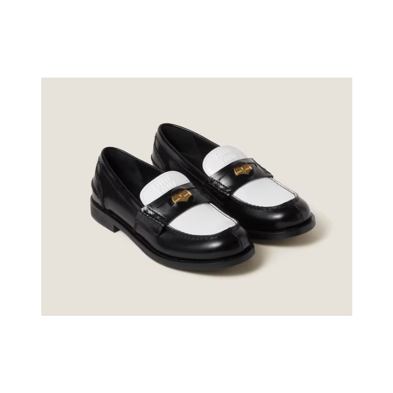 Miu Miu leather loafers