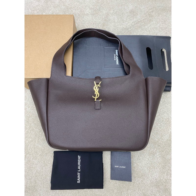 YSL LE 5 À 7 BEA IN GRAINED LEATHER