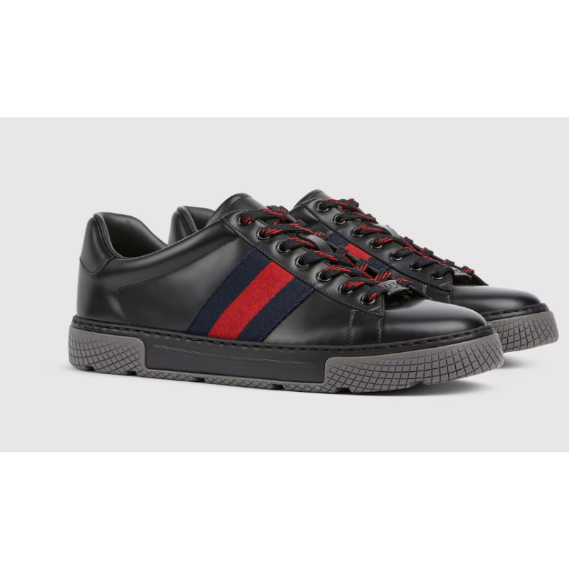 Gucci Ace Herrensneaker mit Web