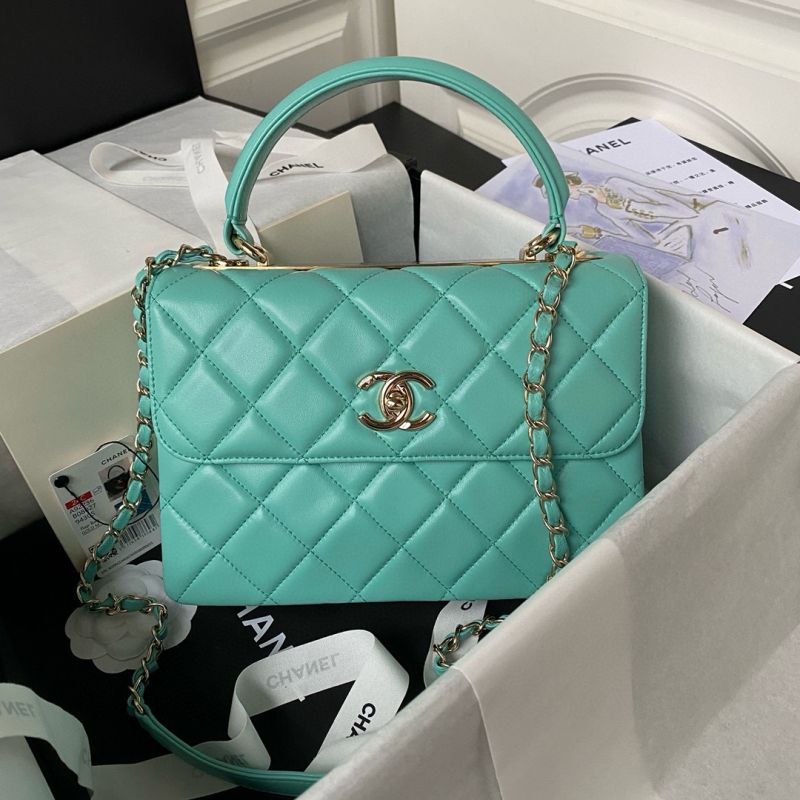 Chanel Top Griff Klappe Tasche