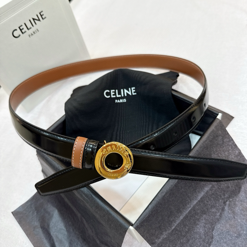 Celine Gürtel Disc Buckle Reversible belt 25mm
