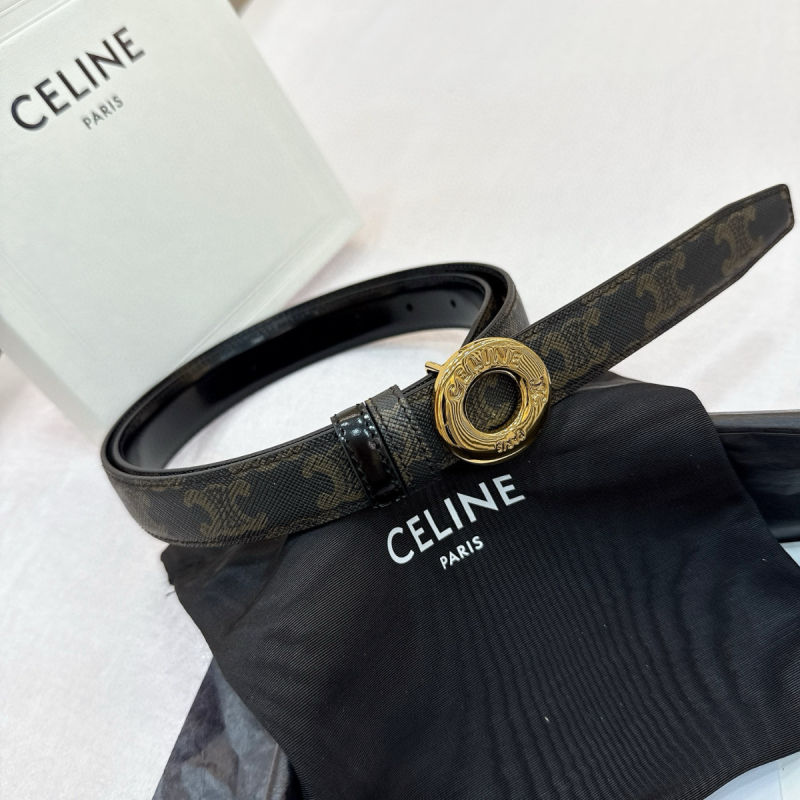 Celine Gürtel Disc Buckle Reversible belt 25mm