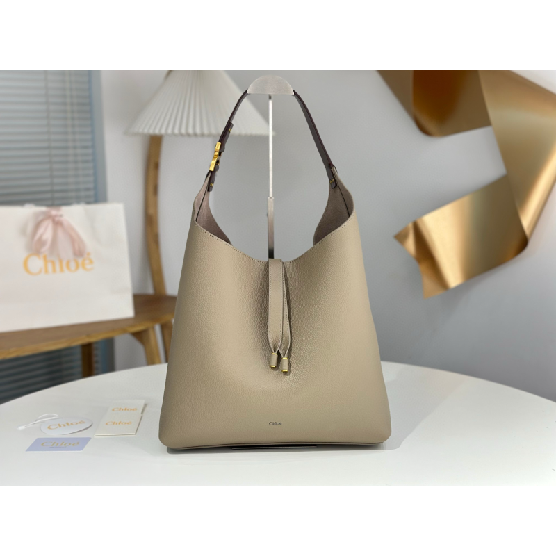 Chloe Große Marcie Hobo Tasche-Grey
