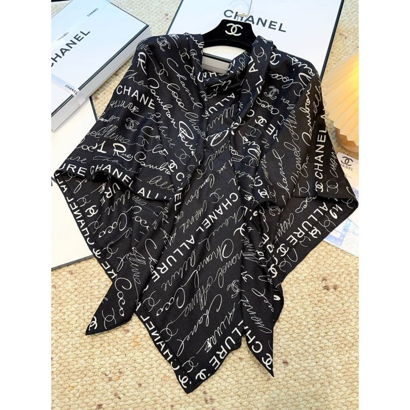 Chanel Seide und Wolle Schal