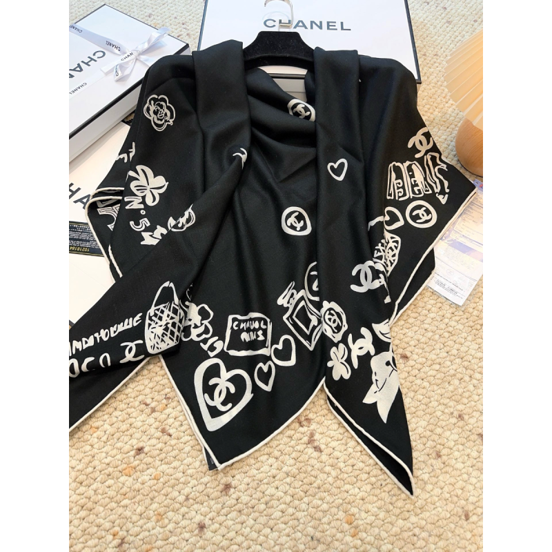 Chanel Seide und Wolle Schal