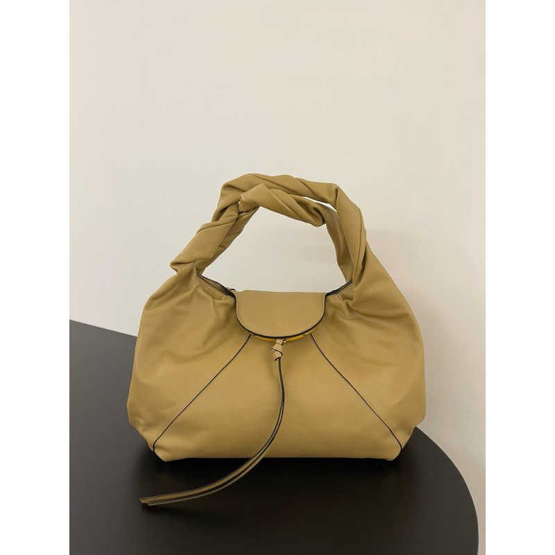 Fendi Spy Large asche aus Leder in Beige