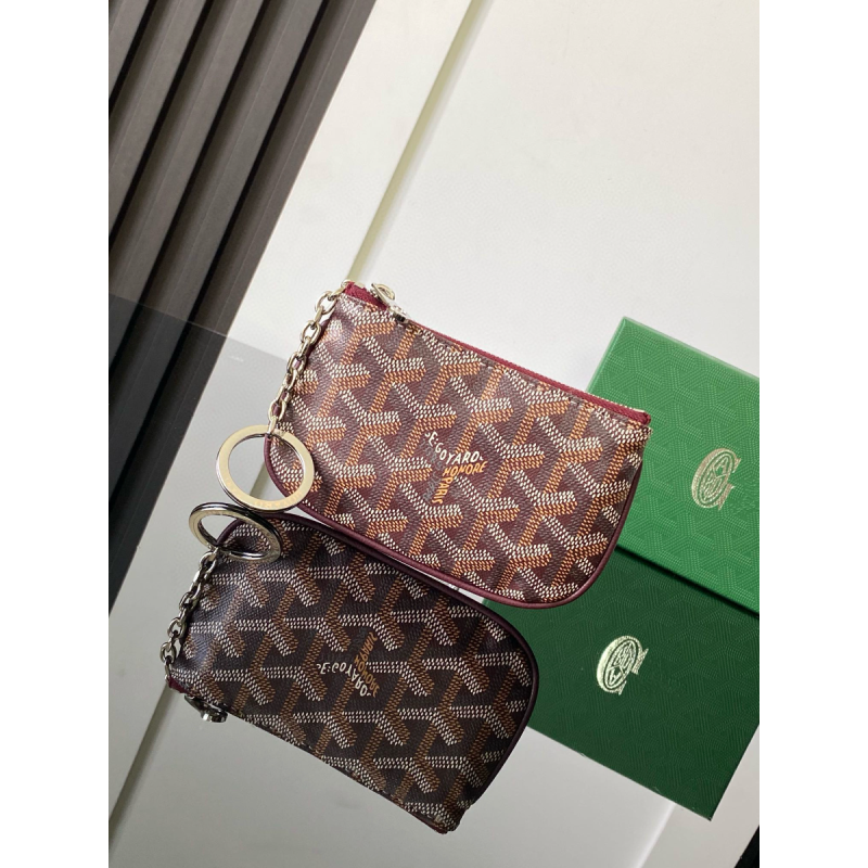 Goyard Sénat Nano Key Pouch-Burgundy
