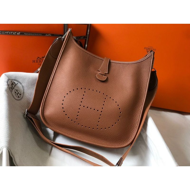 Hermes Evelyne Crossbody Bag 29cm-Brown