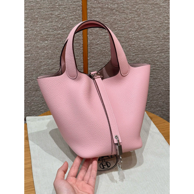 Hermes Tasche Picotin Lock 18/22-Rosa Sakura